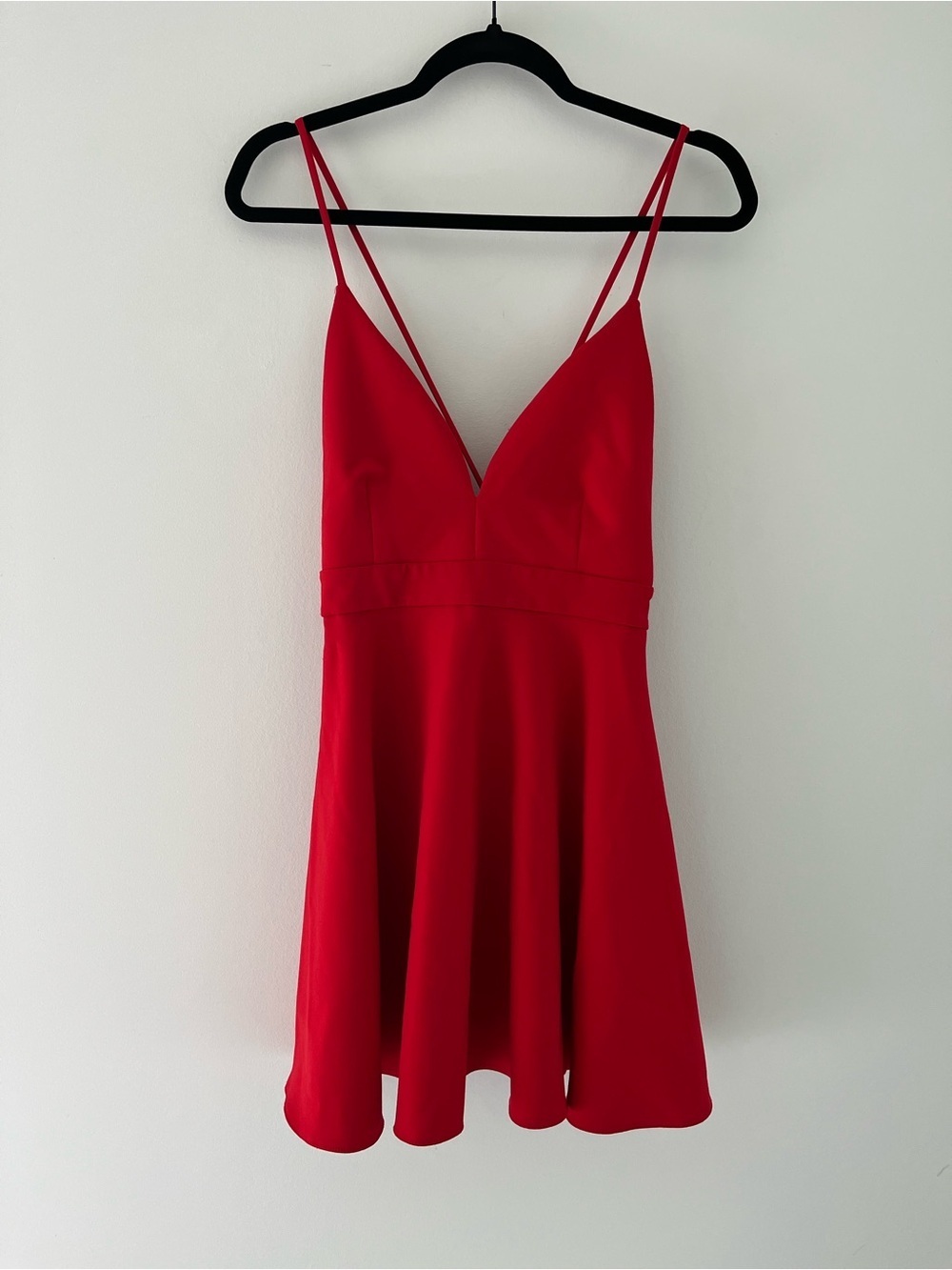 Zara Red Mini Dress Rhinestone Detail Size Small - Picture 3 of 7